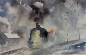 Show details for Evening Frieght Picture of Evening Frieght